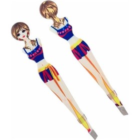 Resim Kız Figürlü Cımbız Kahverengi 