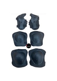 Resim Işıklı Çocuk Pateni Ayarlanılabilir Silikon Tekerli Frenli Metal Gövdeli Paten Ve Kask Dizlik Set Mavi 