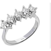 Resim Sirius F Renk 0,55 Karat Pırlanta 5 Taş Yüzük 0804R0378 