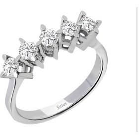 Resim Sirius F Renk 0,55 Karat Pırlanta 5 Taş Yüzük 0804R0378 