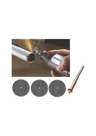 Resim Mini Fiberglas Takviyeli 3 Adet Mini Kesme Diski ve Mandren Seti 