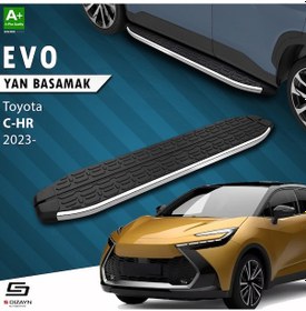 Resim S-dizayn Toyota C-hr 2 Evo Krom Yan Basamak 173 Cm 2023 Üzeri A+ Kalite 