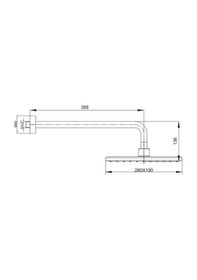 Resim Ar Lucia Duvardan Duş Başlığı Tepe Duşu Mat Siyah 103545060 Siyah 