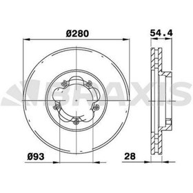 Resim Genel Markalar On Fren Dısk Aynası Transıt V347 0614 O.ceker Hava Sogutmalı Olcu: (280 * 28) Uyumlu 