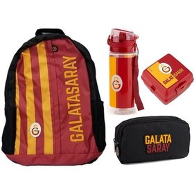 Resim Taraftar Galatasaray Çanta+ Kalemlik+ Suluk+ Beslenme Kabı Set1 Çok Renkli 