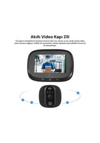 Resim Akıllı Görüntülü Kapı Zili - Siyah 
