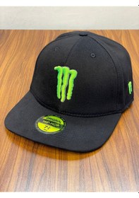 Resim Hamze Monster Nakışlı Hip Hop Snapback Rapper Basket Beyzbol Cap Şapka Siyah 
