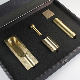 Resim Patron Limited Edition Aksesuarlı Döküm Prinç Dövme Puro Seti 