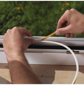 Resim Linex Kapı Pencere Izolasyon Fitili Bandı Kahve Beyaz 25 Metre 