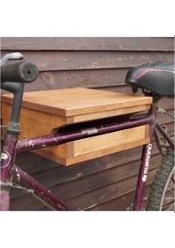 Resim Kapaklı Kutu Ahşap Bisiklet Askısı Ahşap 
