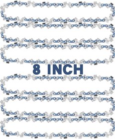 Resim BÖHRER Akülü Budama Testeresi 8 inç 20 cm × 6 Adet Zincir , Armut Batarya Hariç Tüm Modellere Uyum Sağlar 