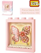 Resim Loz Ledli Pembe Dekoratif Ve Koleksiyonluk Kelebek Tablo 822 Parça Kelebek Modeli Yapım Seti Fflz-1960 