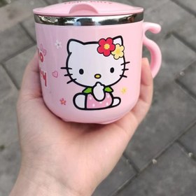 Resim Sevimli Paslanmaz Çelik Kahve Kupası - Tutma Sapı ve Kapak ile - 9.47oz, Sevimli ve Dayanıklı, Ofis veya Açık Hava Kullanımı için Mükemmel, Kahve Kupası 