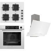 Resim Ferre Steamart Ss Serisi Beyaz Set (ss206 Xe64cb D064 ) - Kare Emaye Izgara 