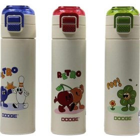 Resim Dodge Db-24501 Çift Kullanım Pipetli/rahat İçim Yeşil 500ml Çelik Matara Diğer 