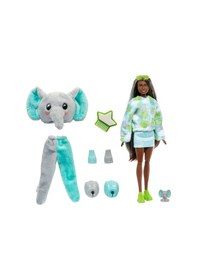 Resim Barbie Cutie Reveal Bebekler Barbie Tropikal Orman Serisi - Fil HKP98 