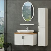 Resim Minar Sanya Banyo Dolabı 85cm As2k+1ea1r+tzg+boy Beyaz 