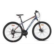 Resim Kron TX 75 - 28" Trekking - 17' - 21 Vites - M.DISC - Mat Gri-Neon Turuncu/Gri 