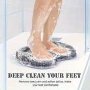 Resim Emiş Kupaları ile Geliştirilmiş Ayak Temizleme Cihazı - Kaymaz Duş Ayak Fırçası, Kokusuz Derin Peeling, Evde Rahatlama için Tüm Mevsimlere Uygun 