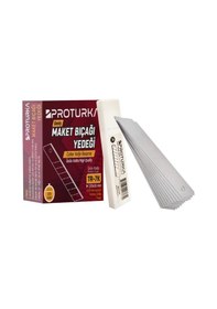 Resim 18mm. Maket Bıçağı Yedeği 100 Adet 10 Paket 
