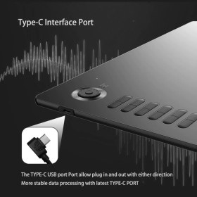 Resim Veikk A15 Pro 8192 Levels Zoom Uyumlu 5080LPI Grafik Tablet+Kalem 