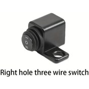 Resim Hightower Sağ Delik, Üç Kablolu, Güzel Ve Pratik, Basit Kullanım, Kolay Montaj, Dayanıklı Motosiklet Anahtarı Aksesuarı 