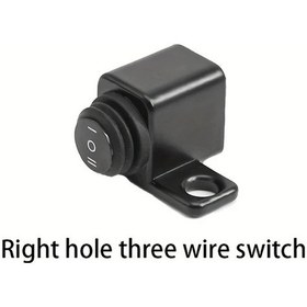 Resim Hightower Sağ Delik, Üç Kablolu, Güzel Ve Pratik, Basit Kullanım, Kolay Montaj, Dayanıklı Motosiklet Anahtarı Aksesuarı 