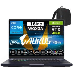 Resim Gigabyte aorus 16X i7-13650HX 32GB 512GB SSD 8gb Rtx 4060 16? 3ms 165Hz WIN11PRO 9KG-43TRC54SW07+ZETTAÇANTA 