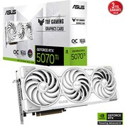 Resim Asus TUF Gaming GeForce RTX 5070 Ti 16 GB OC White Edition GDDR7 256 Bit Gaming Ekran Kartı 
