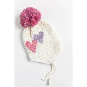 Resim Babymod Kalp Desenli Ponponlu 0-18 Ay Kız Bebek Bere 