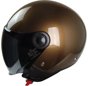 Resim Kask Mts Fx-101 Parlak Kahve Çenesiz 