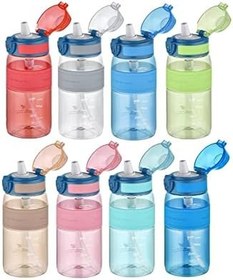 Resim Uzspace FiftyFifty Pipetli(ısırılamaz) 440 ml Silikon Gövde Tritan Su Matarası 