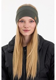 Resim Kadın %100 Pamuklu Termal, Kaymaz, Terletmez, Ultra Hafif, Spor Saç Bandı Bandana - Tek Ebat / Haki Haki 