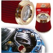 Resim Carub Performans Ve Ses Arttırıcı Açık Hava Filtresi +6 Hp Kapalı Tip Kırmızı Aparatlı Üniversal 00 Şüscaroto Aksesuar 