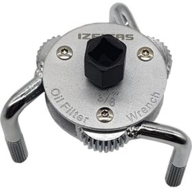 Resim İzeltaş Çift Yönlü Üç Ayak Yağ Filtre Sökeceği 3/8" ve 1/2" Soketli 