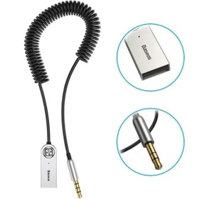 Resim Baseus Bluetooth USB to 3,5MM Araç Kiti, Bluetooth Araç içi FM Transmitter, Hifi Ses Destekli 
