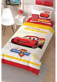 Resim Taç Lisanslı Cars Tek Kişilik Nevresim Takımı 