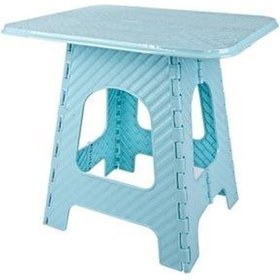 Resim Omnipazar Srl-2007 Plastik Katlanır Sehpa Piknik Oyun Masası No 3 Turkuaz 