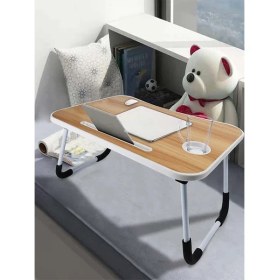 Resim Hodbehod Bambu Renk Yatak Koltuk Üstü Portatif Laptop Sehpası 