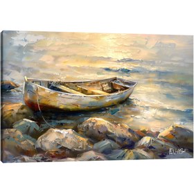 Resim Taşlardaki Kayık - 60x40 