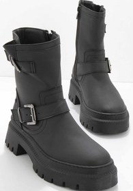 Resim Bambi Mat Siyah Kadın Bot & Bootie K02538200109 