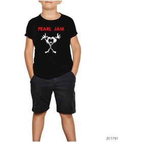 Resim Pearl Jam Mascot Siyah Çocuk Tişört Siyah 