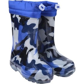 Resim Serabian Pf-580 Laci Termal Kürklü Erkek Çocuk Çizme Bot Ayakkabı Lacivert 