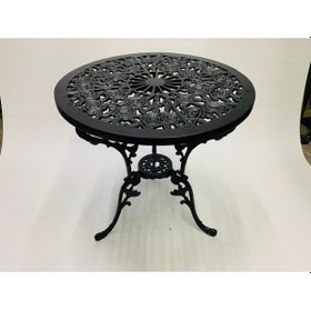 Resim Aluminyumdokumcu Döküm Masa Güllü 60 CM Çap 