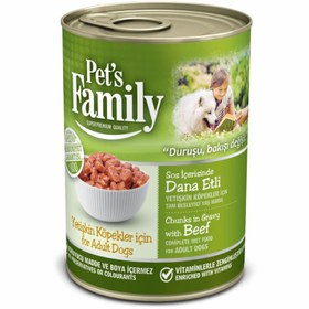 Resim Pets Family Konserve Köpek Dana Etli 400g 