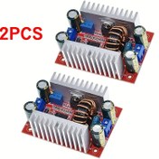 Resim 2 Adet 400W DC-DC Yükseltme Güç Modülü, LED Sürücü Sabit Akım Voltaj Şarj Cihazı, 15A DC-DC Boost Dönüştürücü, Pil Olmayan Kablolu Bağlantılı Güç Modülü, Alüminyum Soğutucu Radyatör, Sürekli Akım Gerilim Regulasyonu, Kablli Enerji Çevrimiçisi, Artırıcı Çevirici Devresi, Pilsiz Besleme Kaynağı, Kompakt güç modulu Endüstriyel Elektrik Bileşeni yüksek verimli çeviricili dayanıklı elektroni̇k hobi parça 