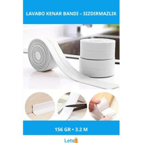 Resim Letsii Beyaz Su Sızdırmaz Lavabo Kenar Bantı 3.2m 156GR 
