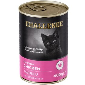 Resim Challenge Kitten Tavuklu Yavru Kedi Konservesi 400 Gr 
