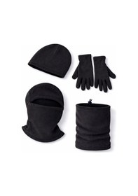 Resim Polar Bere Eldiven Boyunluk Ve Kar Maskesi Siyah 