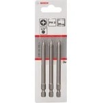 Resim Bosch - 3'Lü Paket - Ekstra Sert Seri Vidalama Ucu - Ph 2, 89 Mm 